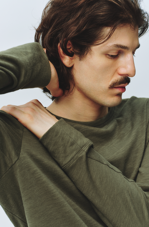 SIMPLE PROJECT SLUB COTTON T-SHIRT