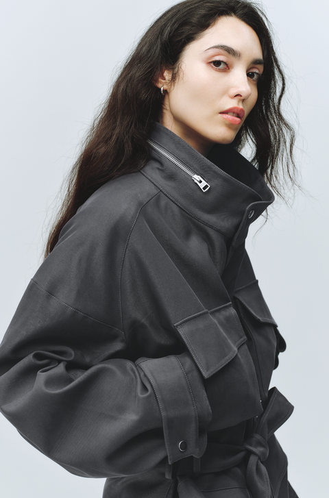 SIMPLE PROJECT BELTED FIELD JACKET