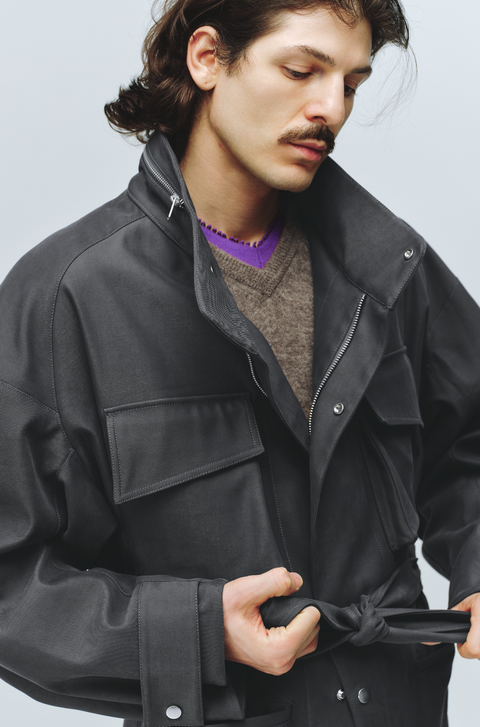SIMPLE PROJECT BELTED FIELD JACKET