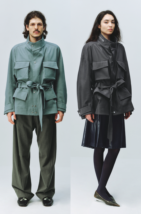 SIMPLE PROJECT BELTED FIELD JACKET