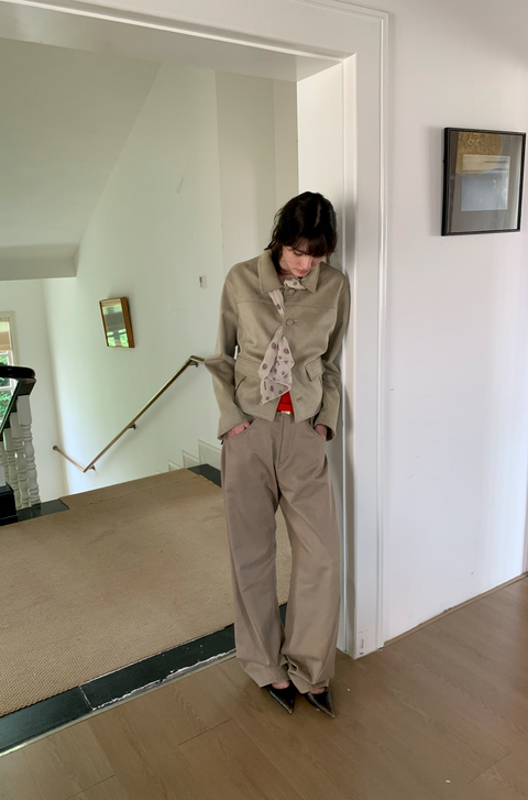 SIMPLE PROJECT SUEDETTE SHORT JACKET