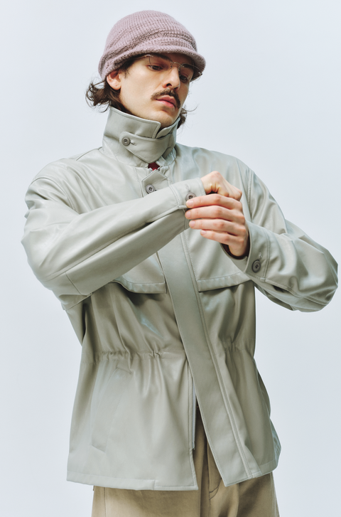 SIMPLE PROJECT COATED HUNTING JACKET