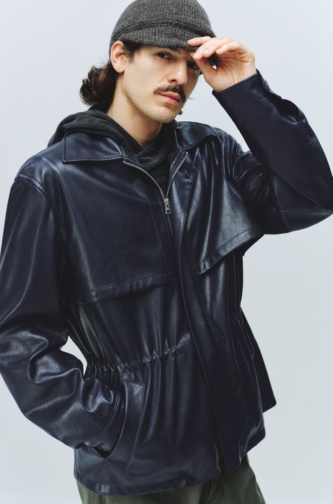 SIMPLE PROJECT COATED HUNTING JACKET