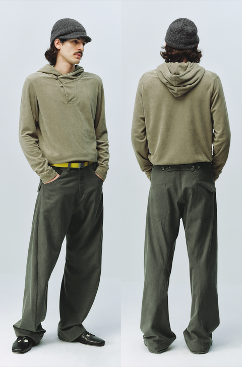SIMPLE PROJECT TERRY CLOTH HOODIE