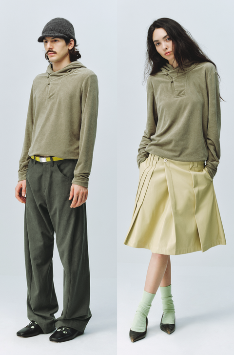 SIMPLE PROJECT TERRY CLOTH HOODIE