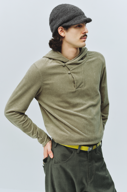 SIMPLE PROJECT TERRY CLOTH HOODIE