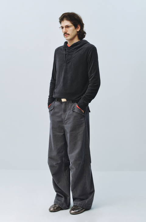 SIMPLE PROJECT TERRY CLOTH HOODIE