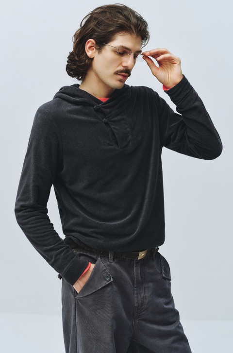 SIMPLE PROJECT TERRY CLOTH HOODIE