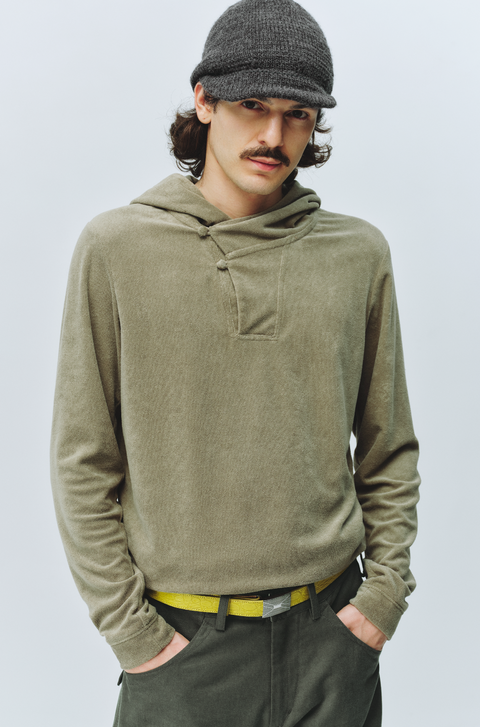 SIMPLE PROJECT TERRY CLOTH HOODIE