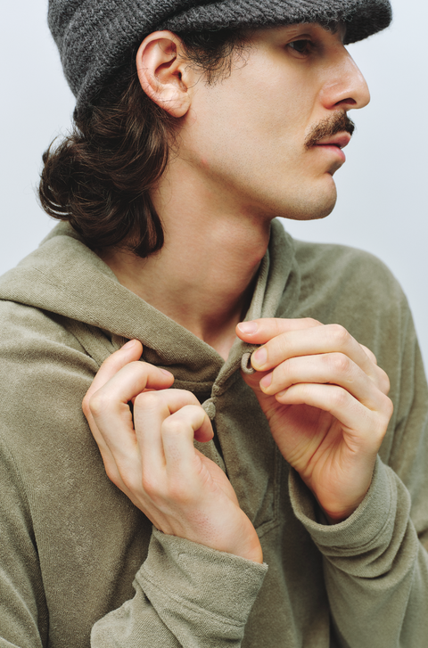 SIMPLE PROJECT TERRY CLOTH HOODIE