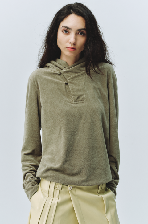 SIMPLE PROJECT TERRY CLOTH HOODIE
