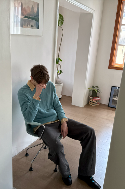 SIMPLE PROJECT WOOL T-SHIRT