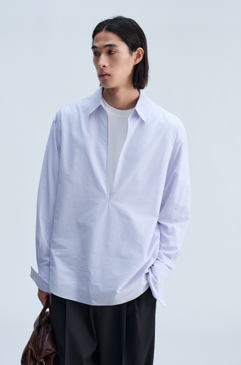 OPICLOTH V-NECK PULLOVER SHIRT