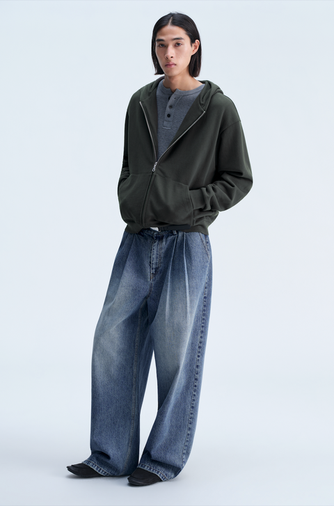 OPICLOTH 14.8OZ DOUBLE-PLEAT JEANS