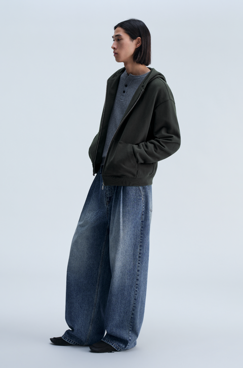 OPICLOTH 14.8OZ DOUBLE-PLEAT JEANS