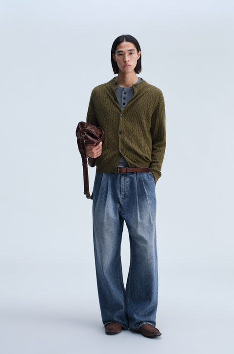 OPICLOTH 14.8OZ DOUBLE-PLEAT JEANS