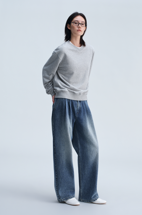 OPICLOTH 14.8OZ DOUBLE-PLEAT JEANS