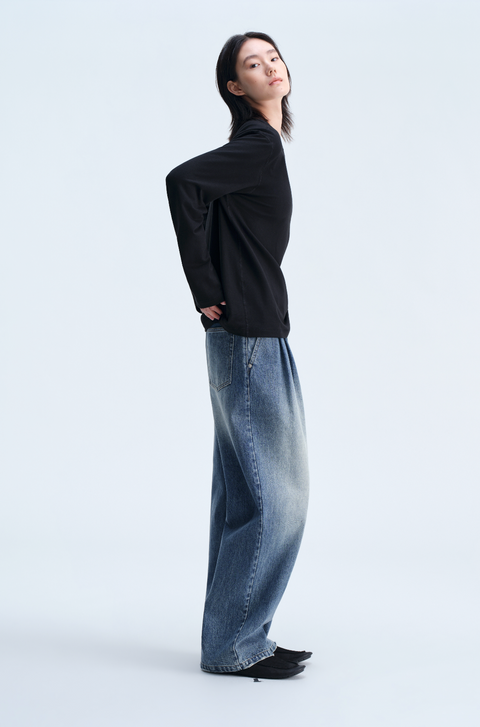 OPICLOTH 14.8OZ DOUBLE-PLEAT JEANS