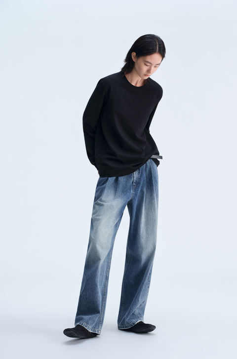 OPICLOTH 14.8OZ DOUBLE-PLEAT JEANS