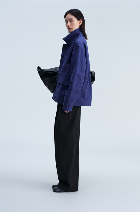 OPICLOTH DRAPED DOUBLE-PLEAT TROUSERS