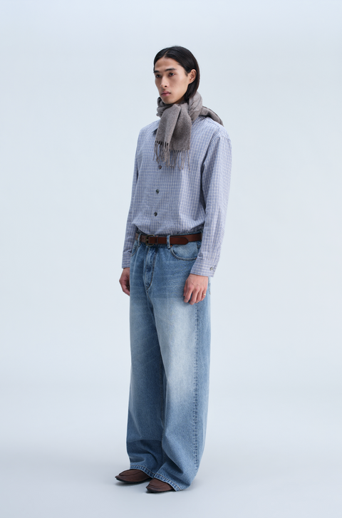 OPICLOTH WASHED WIDE-LEG JEANS