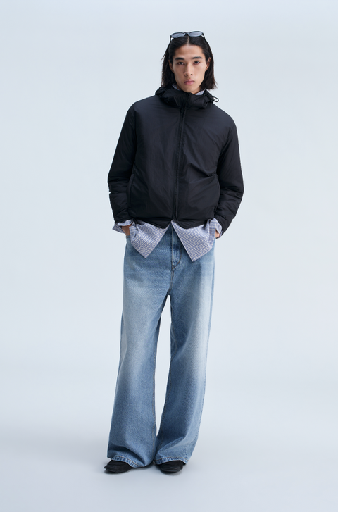 OPICLOTH WASHED WIDE-LEG JEANS