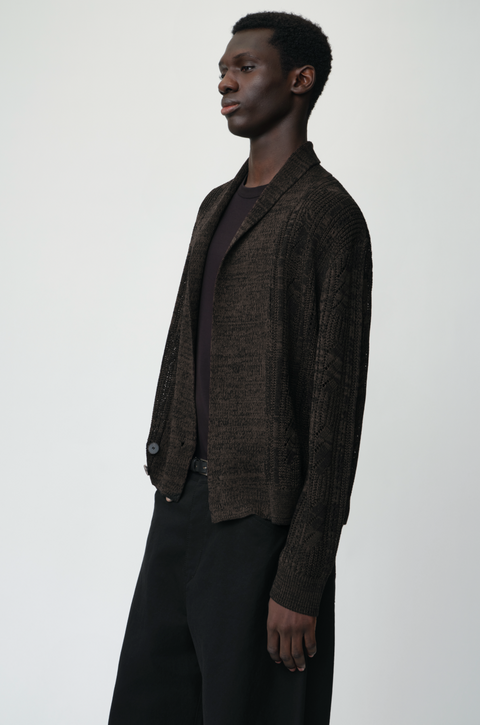 OPICLOTH SHAWL COLLAR CARDIGAN