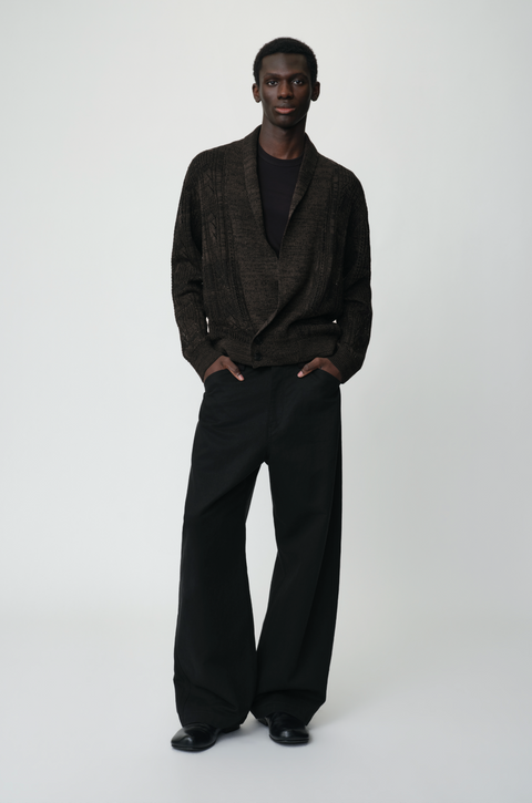 OPICLOTH SHAWL COLLAR CARDIGAN