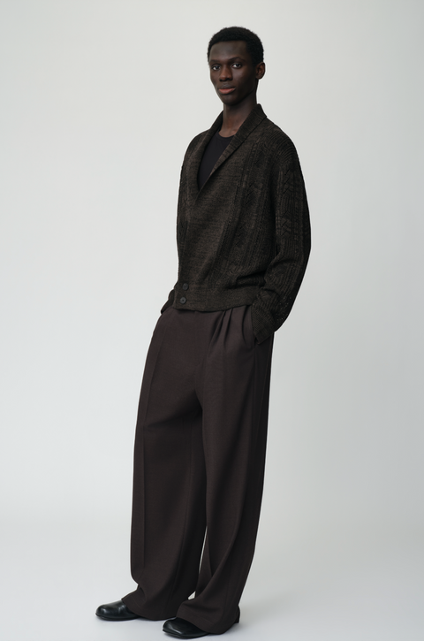 OPICLOTH SHAWL COLLAR CARDIGAN