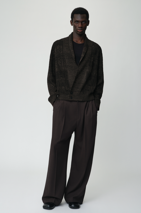 OPICLOTH SHAWL COLLAR CARDIGAN
