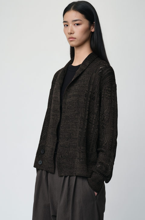 OPICLOTH SHAWL COLLAR CARDIGAN