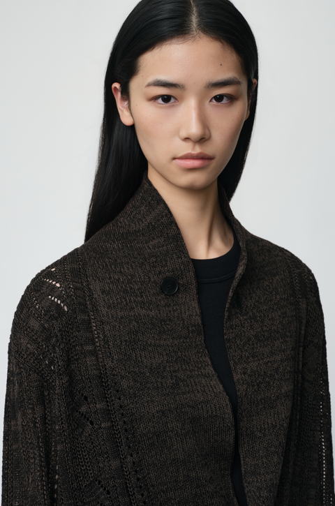 OPICLOTH SHAWL COLLAR CARDIGAN