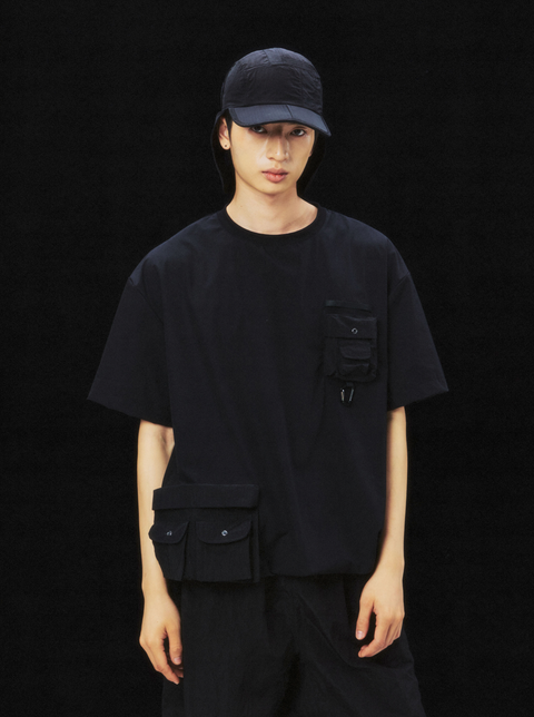 MOUNTAIN FEVER METALLIC NYLON PATCHWORK CAP WITH NECK SHADE