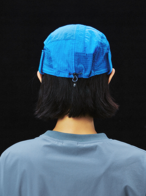 MOUNTAIN FEVER METALLIC NYLON PATCHWORK CAP WITH NECK SHADE
