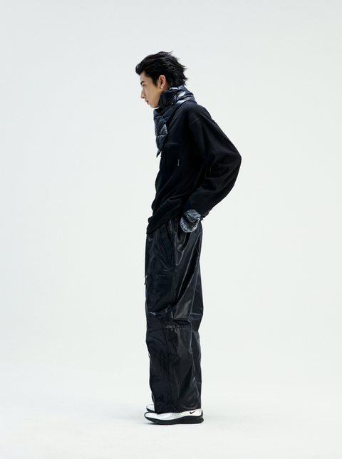 MOUNTAIN FEVER ZIGZAG FLEECE MOCK NECK PULLOVER