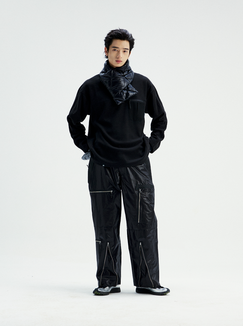 MOUNTAIN FEVER ZIGZAG FLEECE MOCK NECK PULLOVER