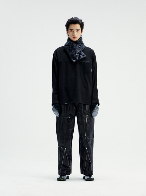 MOUNTAIN FEVER ZIGZAG FLEECE MOCK NECK PULLOVER