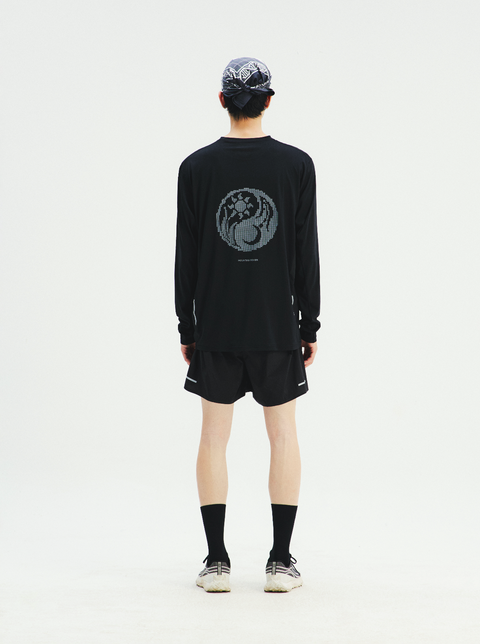 MOUNTAIN FEVER PIXEL GRAPHIC QUICK DRY LONG SLEEVE T-SHIRT