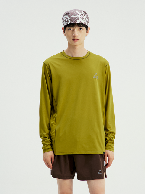 MOUNTAIN FEVER PIXEL GRAPHIC QUICK DRY LONG SLEEVE T-SHIRT