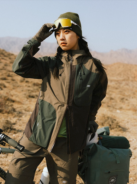 MOUNTAINFEVER ASYMMETRIC COLORBLOCK 3L SHELL JACKET