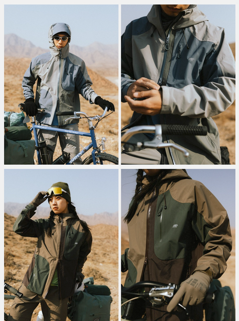 MOUNTAINFEVER ASYMMETRIC COLORBLOCK 3L SHELL JACKET