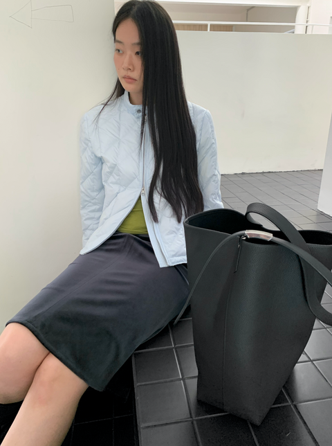 SIMPLE PROJECT HINGE BELT TOTE BAG