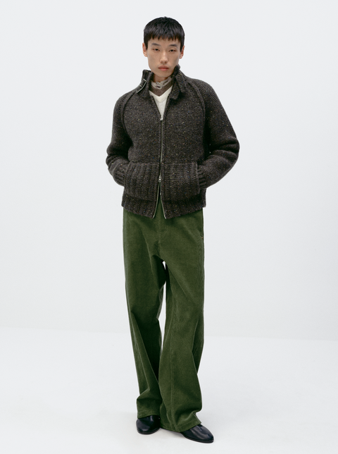 SIMPLE PROJECT CORDUROY STRAIGHT-LEG PANTS