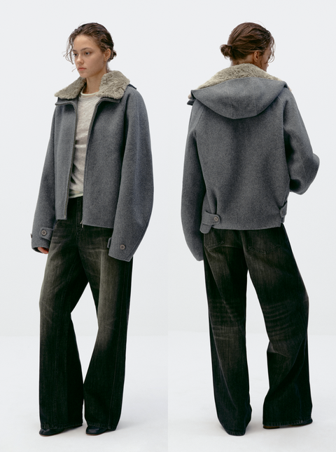 SIMPLE PROJECT CASHMERE BLEND JACKET