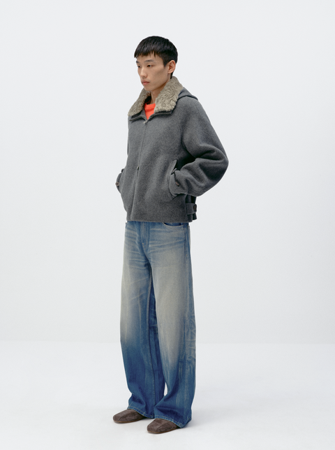 SIMPLE PROJECT CASHMERE BLEND JACKET