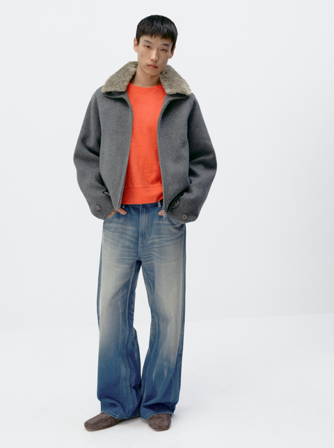 SIMPLE PROJECT CASHMERE BLEND JACKET