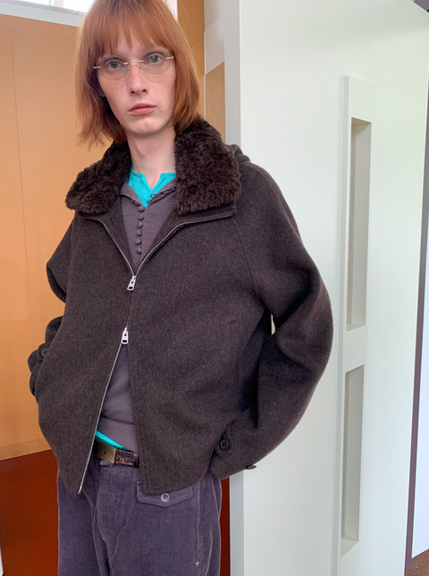 SIMPLE PROJECT CASHMERE BLEND JACKET