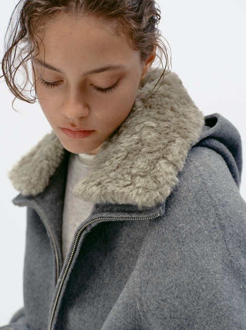 SIMPLE PROJECT CASHMERE BLEND JACKET