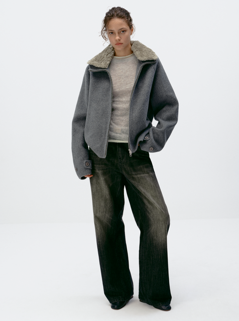SIMPLE PROJECT CASHMERE BLEND JACKET
