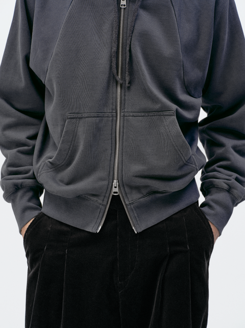 SIMPLE PROJECT WASHED OVERDYED SWEATSHIRT